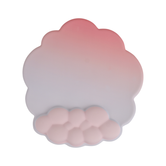 Mousepad Reposamuñecas VIVA Nube: Antiderrapante, Momory foam, Rosa
