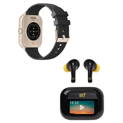 Kit Smartwatch Kronos Blaze 1.96" + Audífonos Tracker