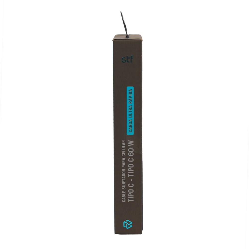 Cable Sujetador Tipo C STF 60W, Carga Rápida, Función Soporte, 30 cm