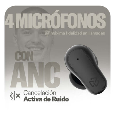 Audifonos Inalambricos Tws One Plus STF 36hrs Uso ANC/ENC 4 Micrófonos Protección IPX4 Negro