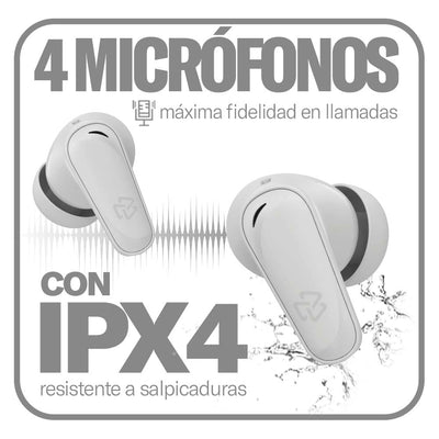 Audifonos Inalambricos Tws One STF 42hrs Uso ENC 4 Micrófonos Protección IPX4 Gris