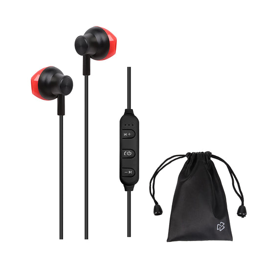 Audífonos Inalámbricos In-Ear VIVA: Sonido Potente, Alcance de 10m, Rojo