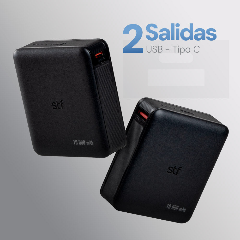 Batería Portátil Power Bank STF 10000 mAh 22W Carga Ultra Rápida