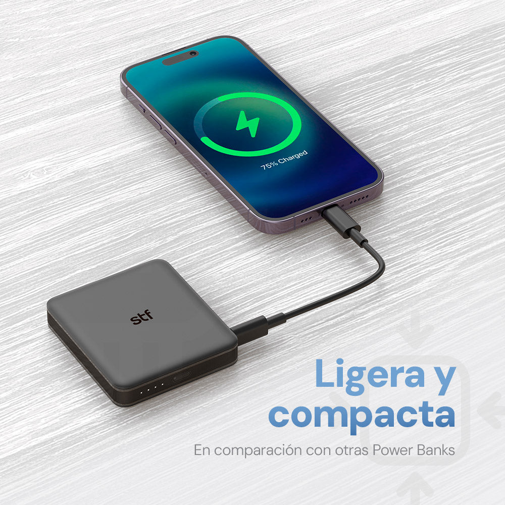 Batería Portátil Power Bank STF 5000mAh 20W Carga Ultra Rápida