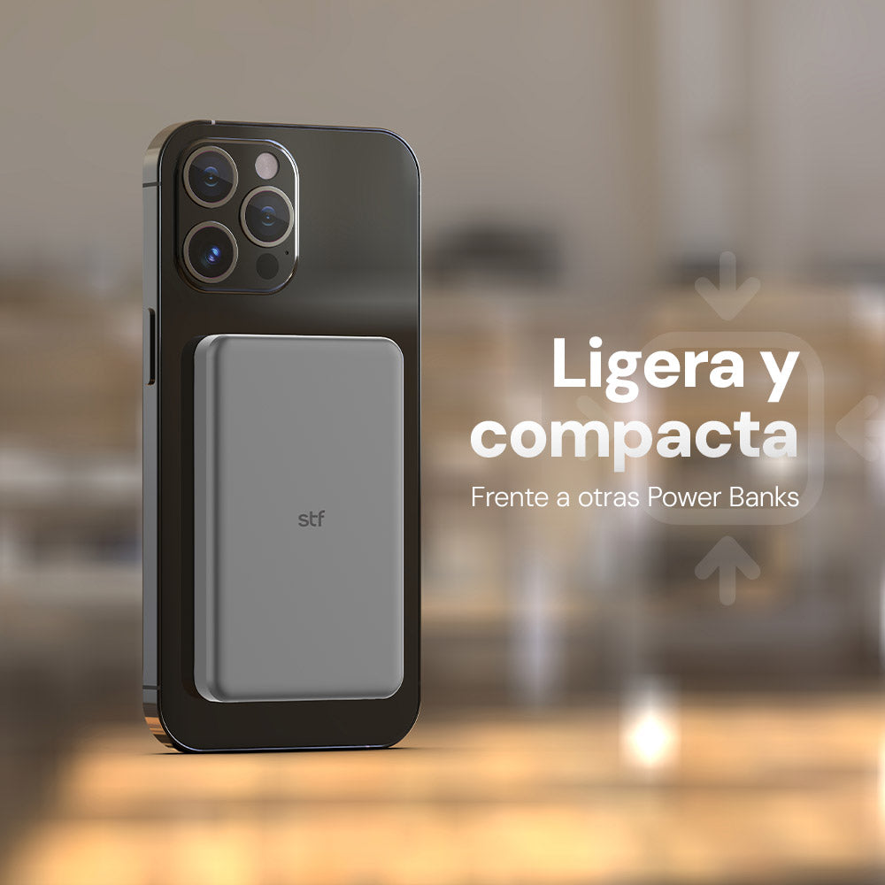 Batería Portátil Power Bank STF 5000 mAh 20W MagSafe Carga Ultra Rápida