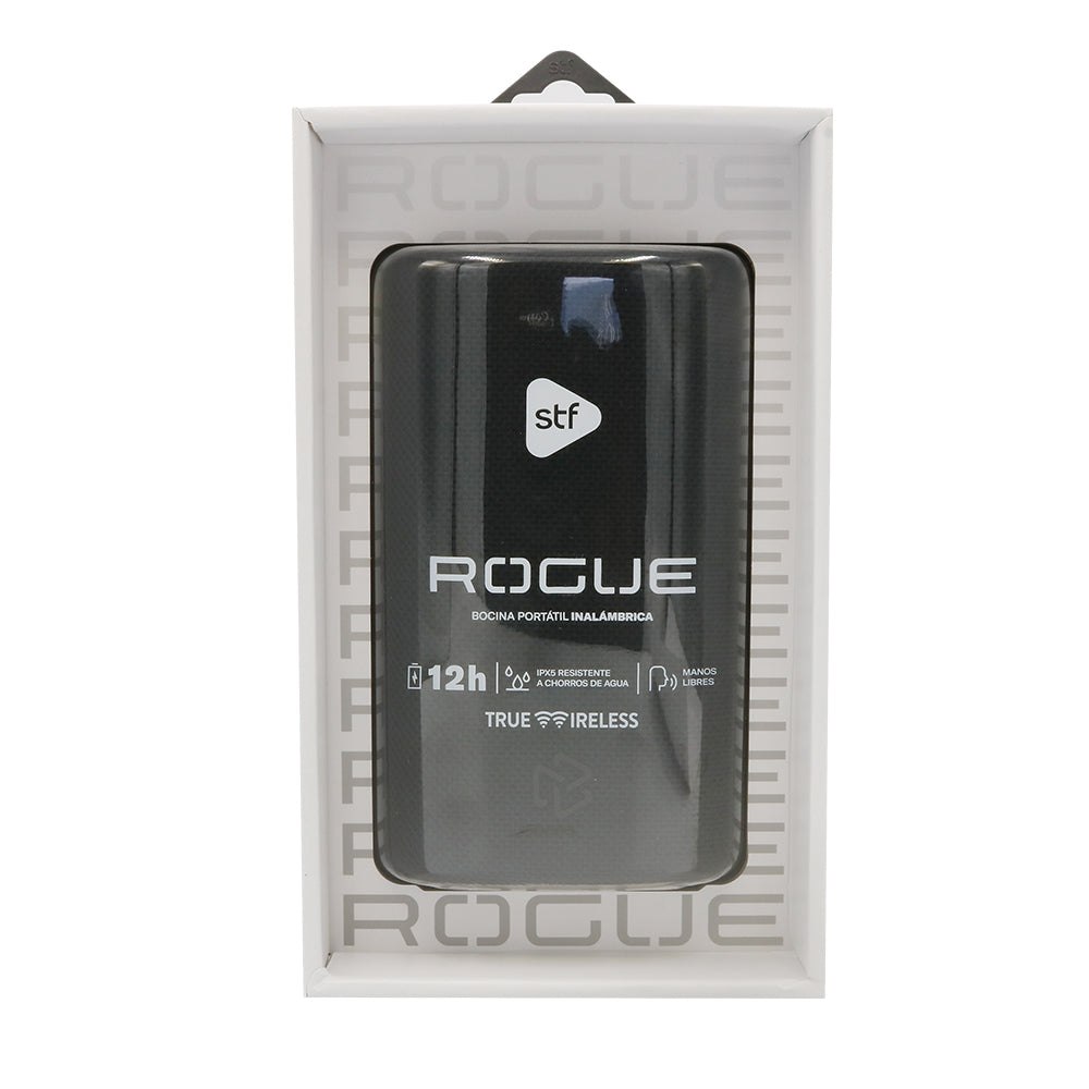 Bocina Portatil Rogue STF 5W 12hrs Uso Funcion Tws Proteccion IPX5 Negro