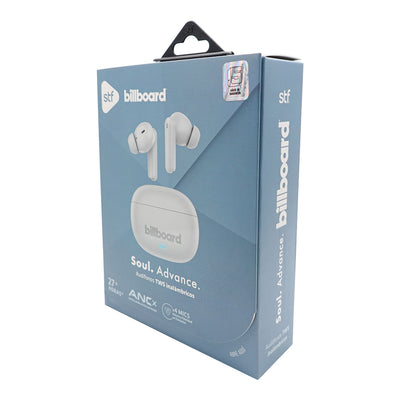 Audifonos Inalambricos Tws Soul Advance STF - Billboard 27hrs Uso ANC/ENC Protección IPX4 Blanco