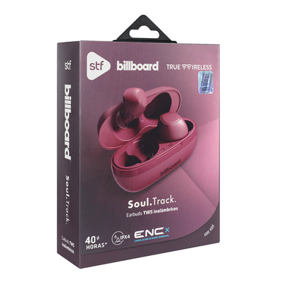 Audifonos Inalambricos Tws Soul Track STF - Billboard 40hrs Uso ENC Protección IPX4 Vino