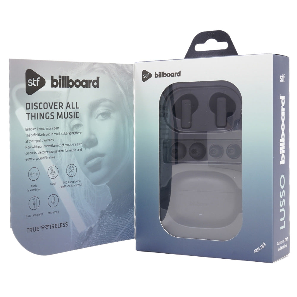 Audifonos Inalambricos Tws Lusso STF - Billboard 32hrs Uso ENC Negro