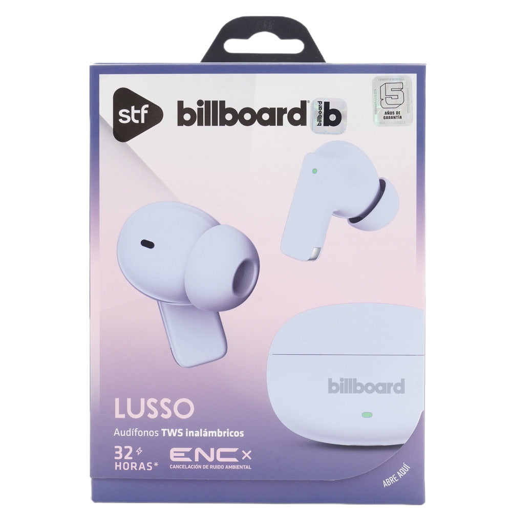 Audifonos Inalambricos Tws Lusso STF - Billboard 32hrs Uso ENC Morado
