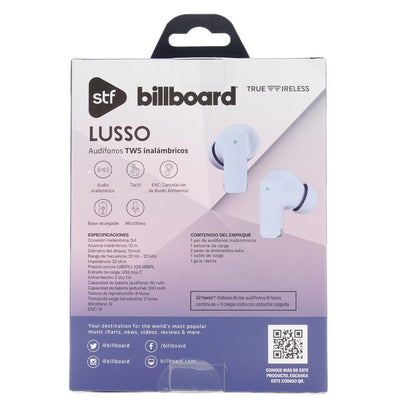 Audifonos Inalambricos Tws Lusso STF - Billboard 32hrs Uso ENC Morado