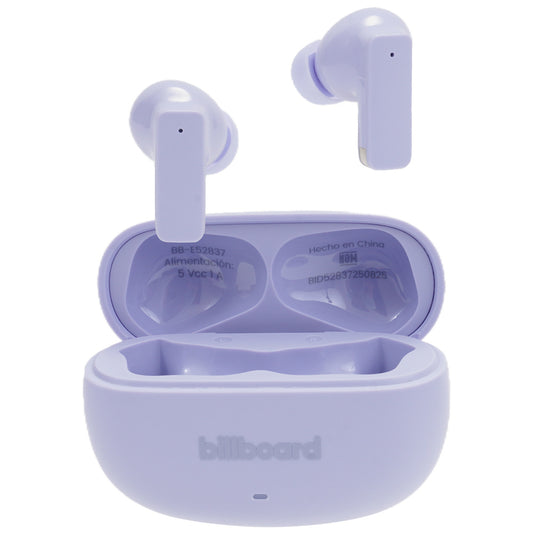 Audífonos inalámbricos TWS STF Billboard Lusso: 32 h de batería, ENC, Lila