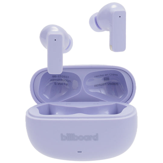 Audífonos inalámbricos TWS STF Billboard Lusso: 32 h de batería, ENC, Lila