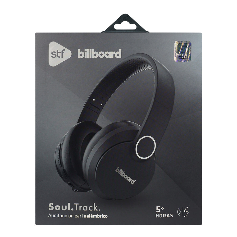 Audifonos Inalambricos On Ear Soul Track STF - Billboard 5hrs Uso Negro