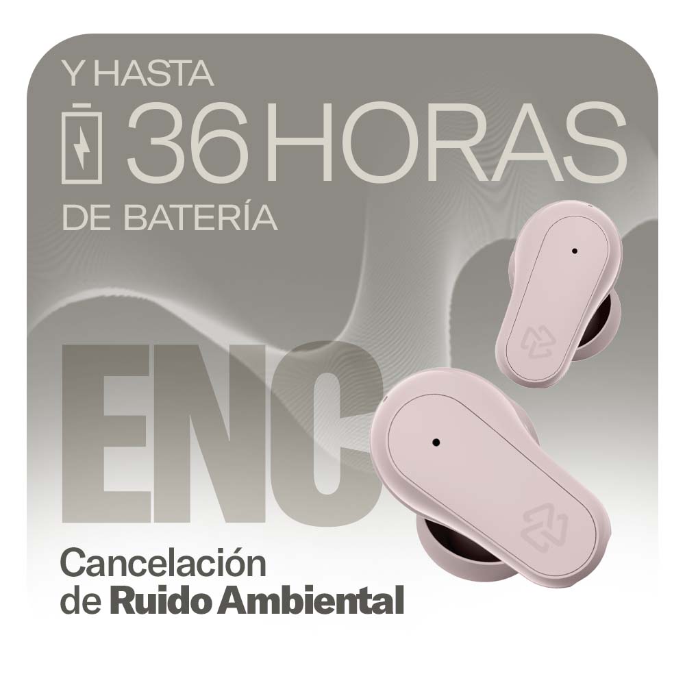 Audifonos Inalambricos Tws One Plus STF 36hrs Uso ANC/ENC 4 Micrófonos Protección IPX4 Negro
