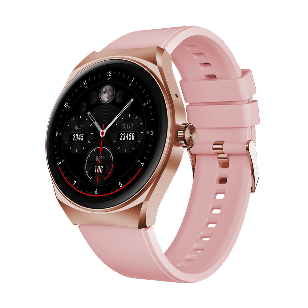 Smartwatch Reloj Kronos Trek STF Pantalla 1.38" Resistencia al agua IP67 Rosa