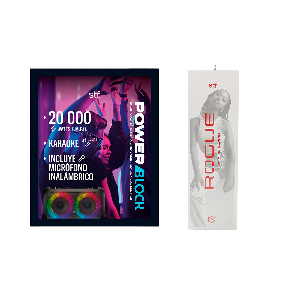 kit Duo Pack Bocinas STF Power Block 6.5"x2 + Rogue, TWS