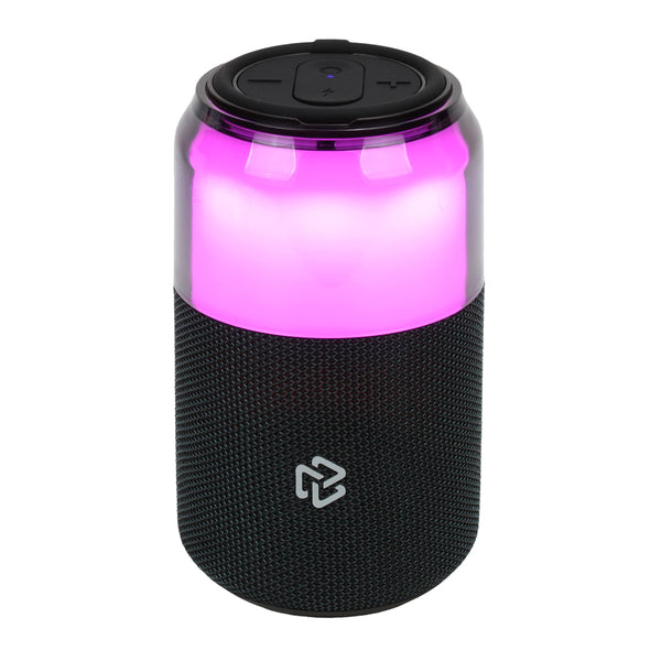 Bocina STF Bolt: 5W, 10 hrs, IPX3 y Luces LED, Negra