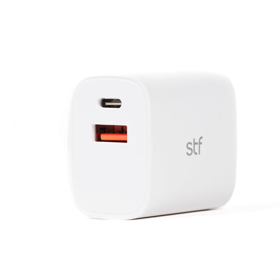 Cargador Pared STF 20W Doble Salida Carga Ultra Rápida 3A Tipo C + USB ...