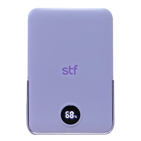 Batería Power Bank Portátil STF 10 000 mAh 20W Carga Magnética Lila