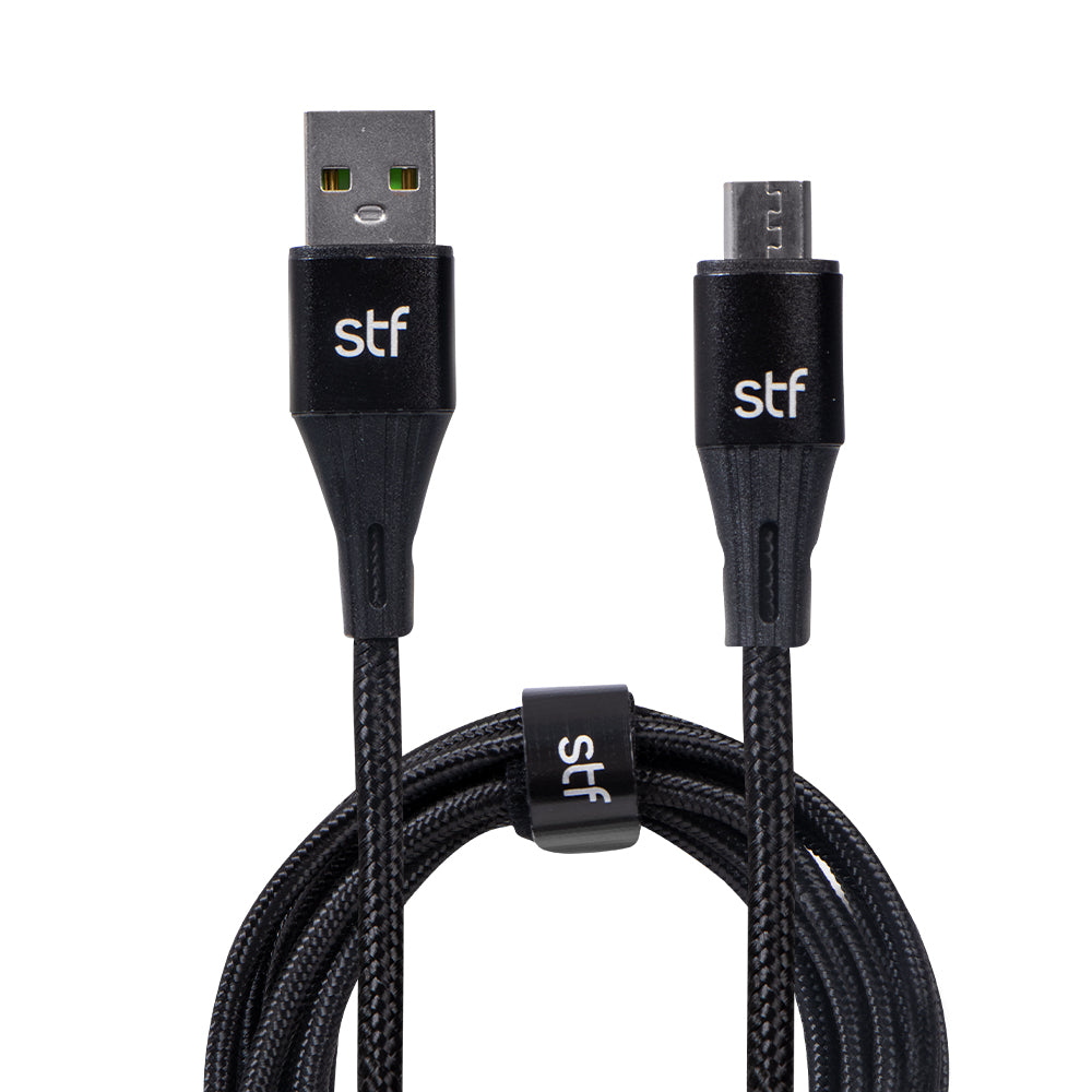 Cable USB a Micro USB STF 1.8m Carga Rápida 2A Transferencia Datos