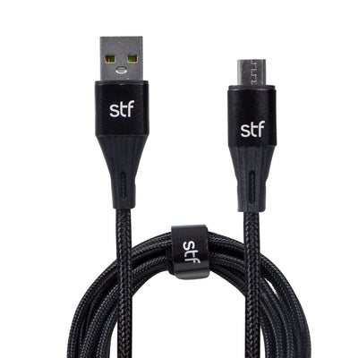 Cable USB a Micro USB STF 1.8m Carga Rápida 2A Transferencia Datos