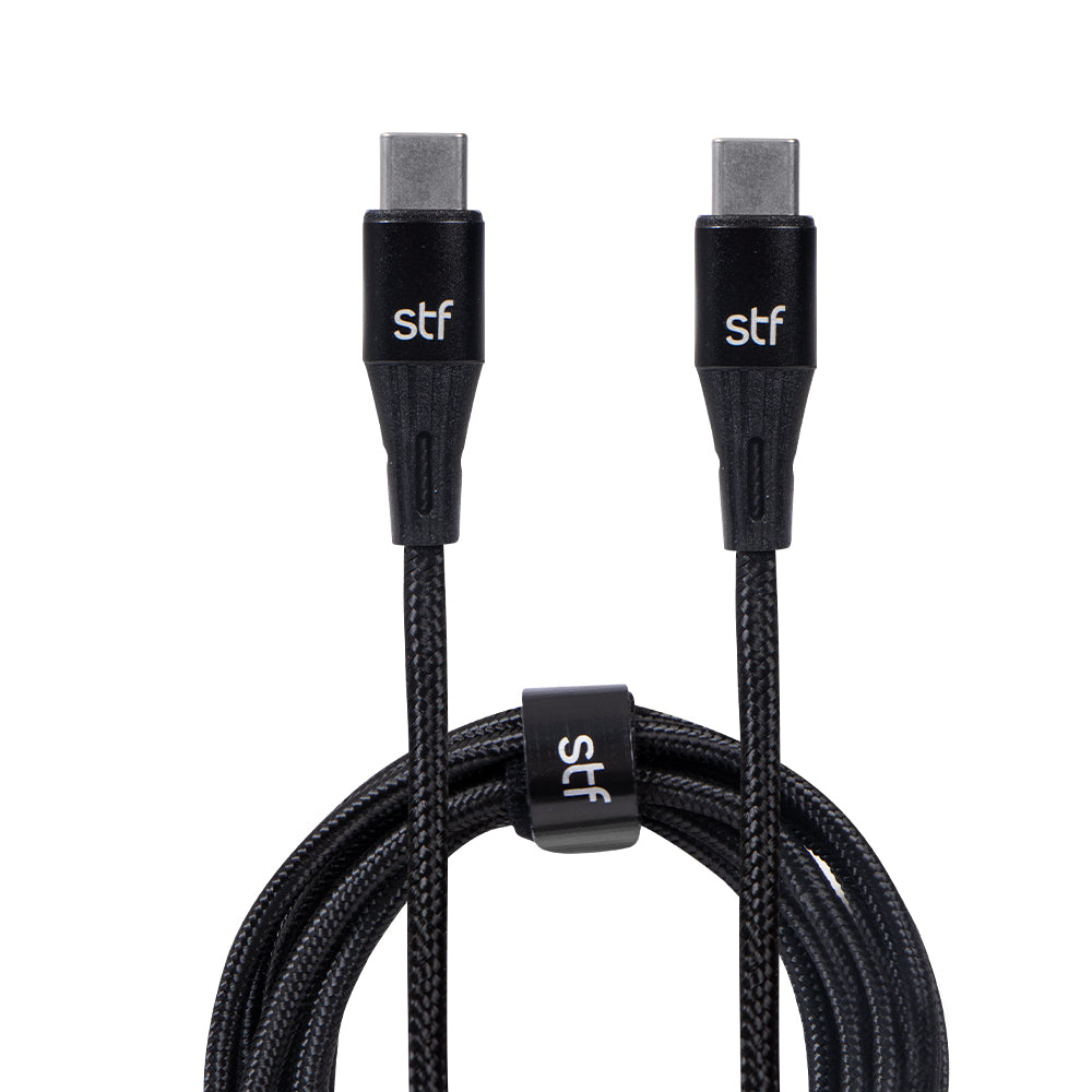 Cable Tipo C a Tipo C STF 1.8m Carga Ultra Rápida 3A Transferencia Datos