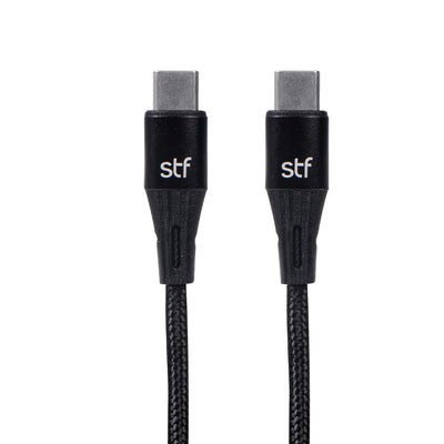 Cable Tipo C a Tipo C STF 1.8m Carga Ultra Rápida 3A Transferencia Datos