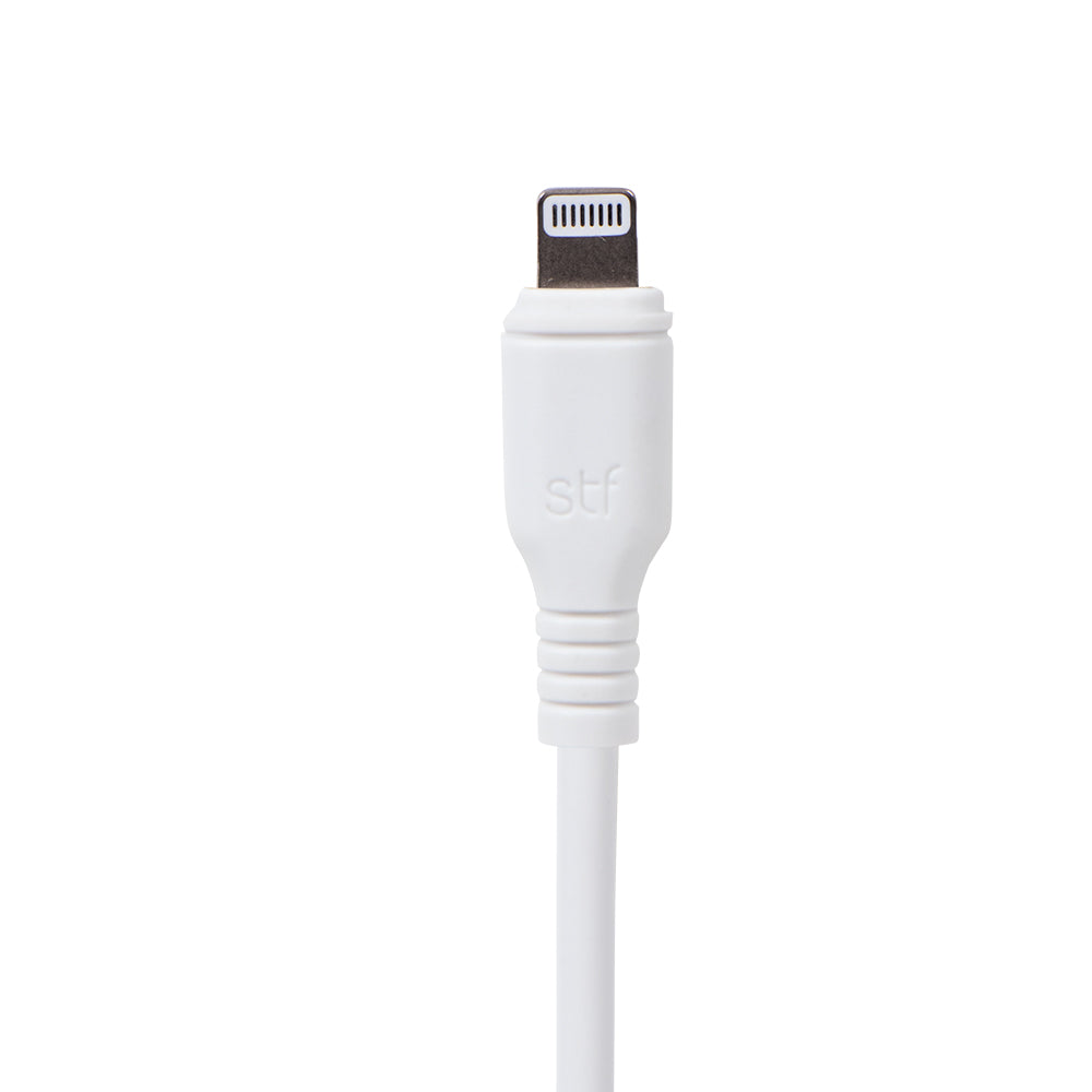 Cable Tipo C a Lightning STF 1.8m Carga Ultra Rápida 3A MFi Certificado