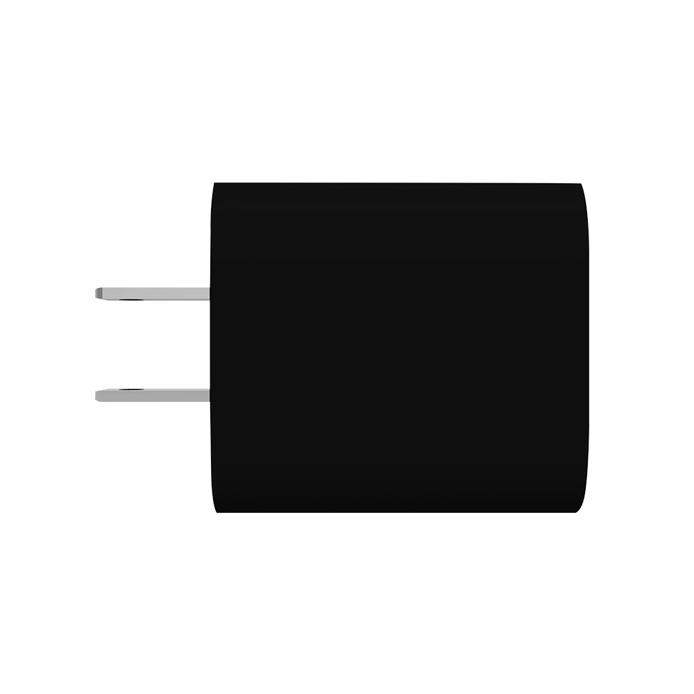 Cargador Pared STF 20W Doble Salida Carga Ultra Rápida 3A Tipo C + USB negro