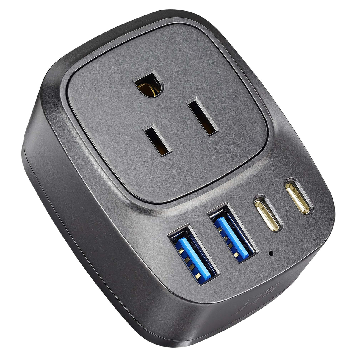 Contacto pared STF GaN 30W USB y USB-C - Carga ultra rápida 5 dispositivos