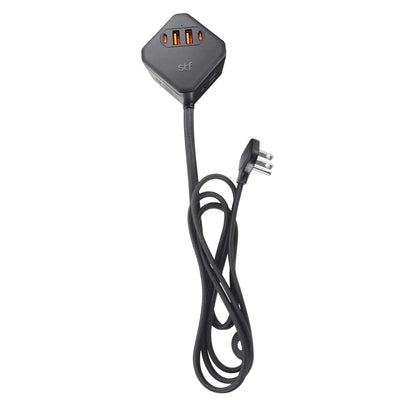Multicontacto con extensión eléctrica STF GaN 30W USB y USB-C | Carga ultra rápida