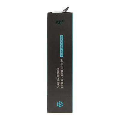 Cable Magnético Tipo C a Tipo C STF Carga Rápida, 65W, Transferencia de datos, Morado