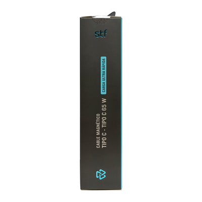 Cable Magnético Tipo C a Tipo C STF Carga Rápida, 65W, Transferencia de datos, Azul