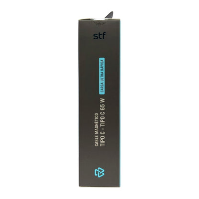 Cable Magnético Tipo C a Tipo C STF Carga Rápida, 65W, Transferencia de datos, Negro