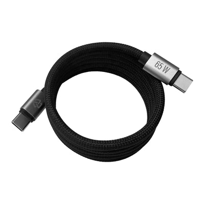 Cable Magnético Tipo C a Tipo C STF Carga Rápida, 65W, Transferencia de datos, Negro