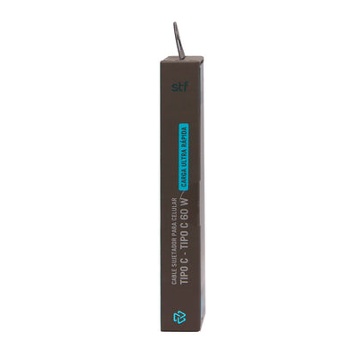 Cable Sujetador Tipo C STF 60W, Carga Rápida, Uso al Cuello, 120 cm