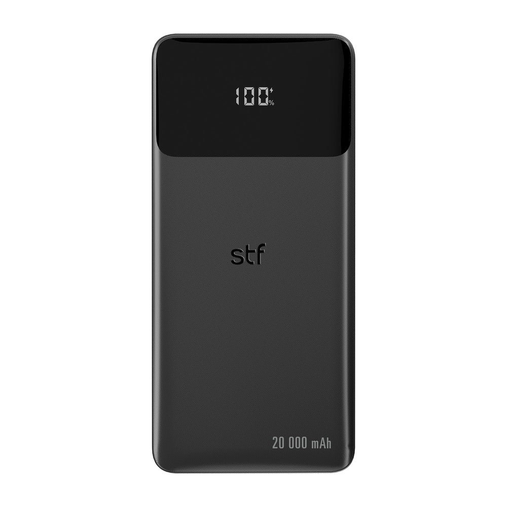 Batería Portátil Power Bank STF 20000 mAh 22W Cables Incluidos Tipo C y Lightning