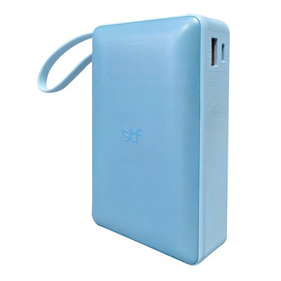 Batería Portátil Power Bank STF 20000 mAh 20W PD Cable tipo C Azul