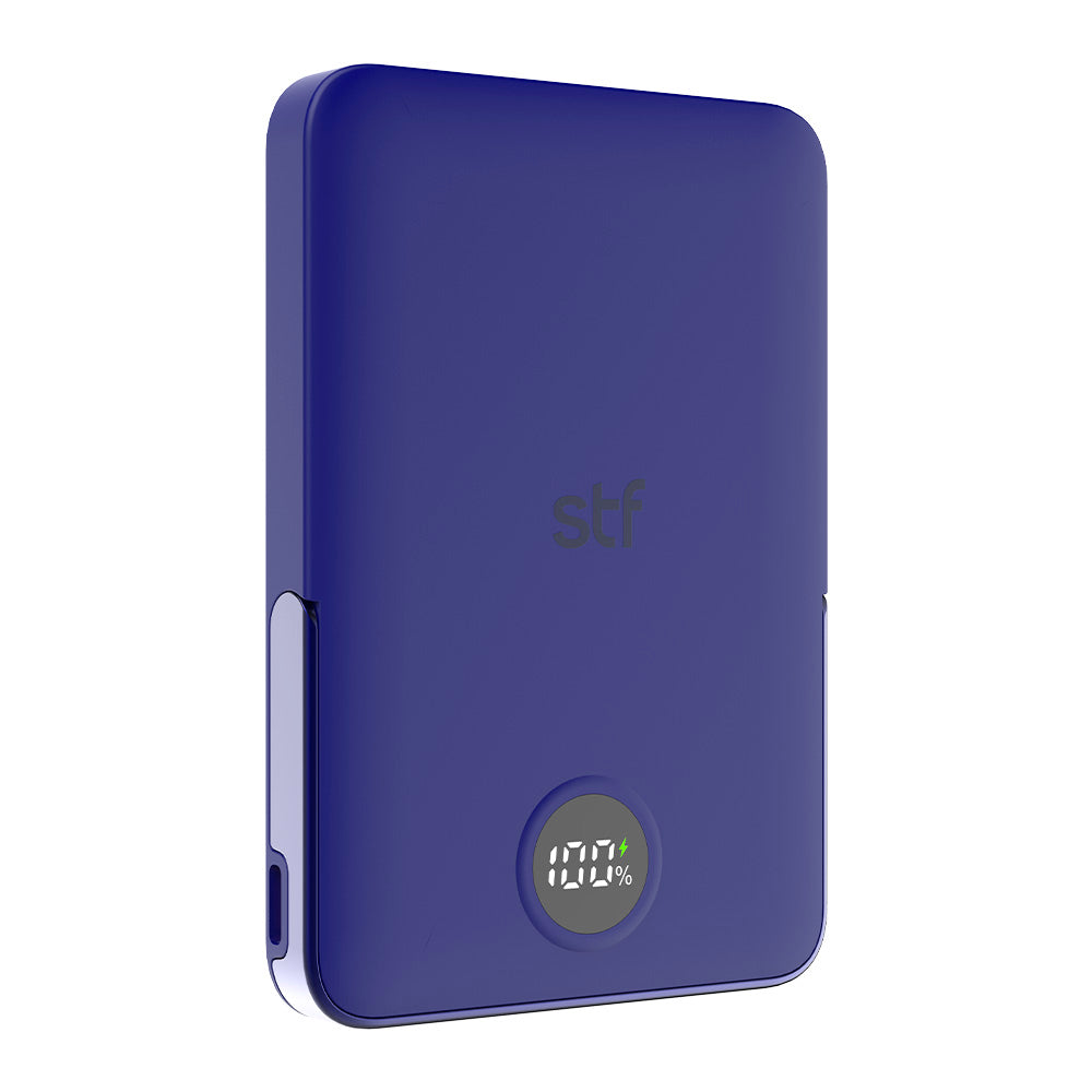 Batería Portátil Power Bank STF 5000 mAh 20W Carga Magnética Azul