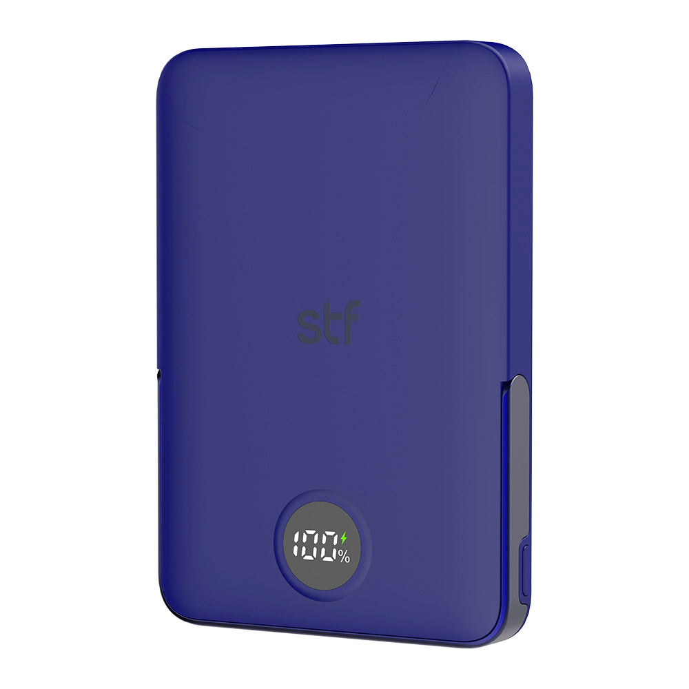 Batería Portátil Power Bank STF 5000 mAh 20W Carga Magnética Azul