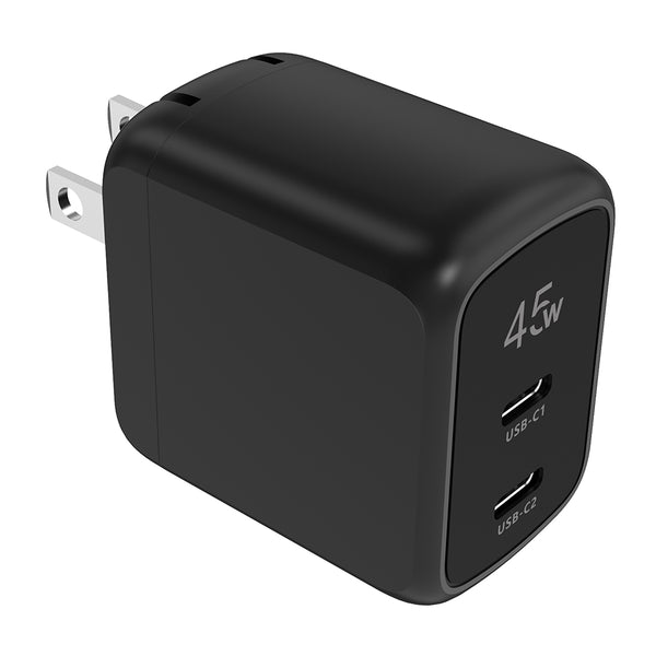 Cargador Carga Ultra Rapida 45W | STF GaN | 3 Puertos 2 tipoC 1 USB