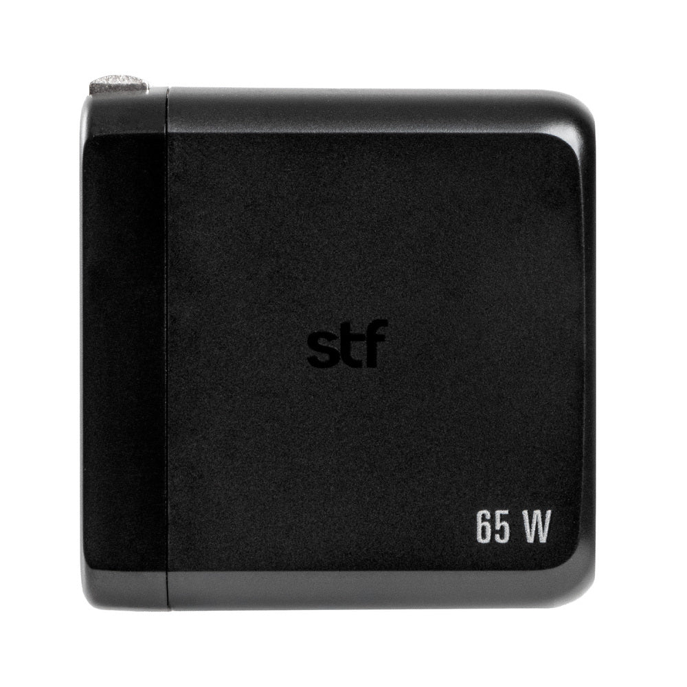 Cargador Pared STF GaN 65W 3 Salidas Tipo C Dual + USB Carga Ultra Rápida