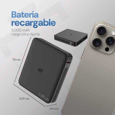 Batería Portátil Power Bank STF 5000mAh 20W Carga Ultra Rápida