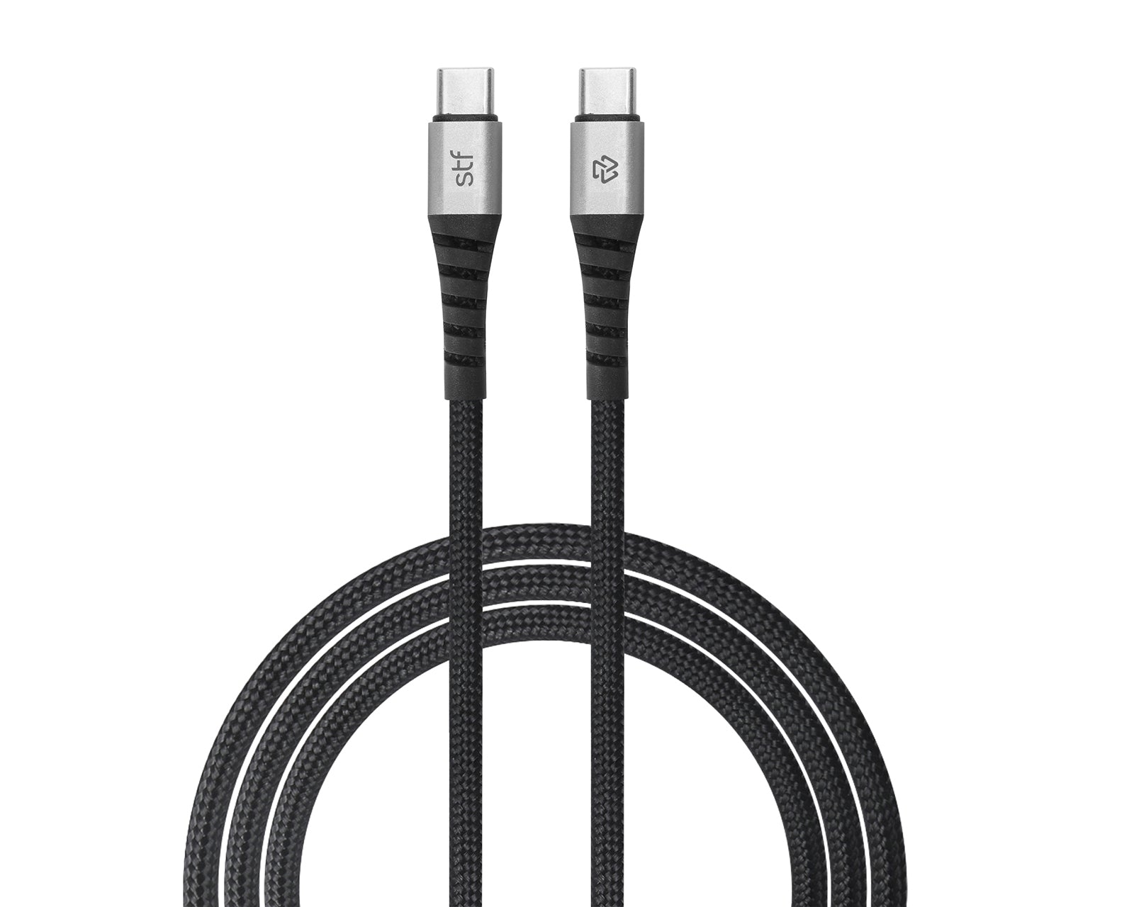 Cable Tipo C a Tipo C STF 30W Carga Rápida PD 1.8m Textil/Aluminio