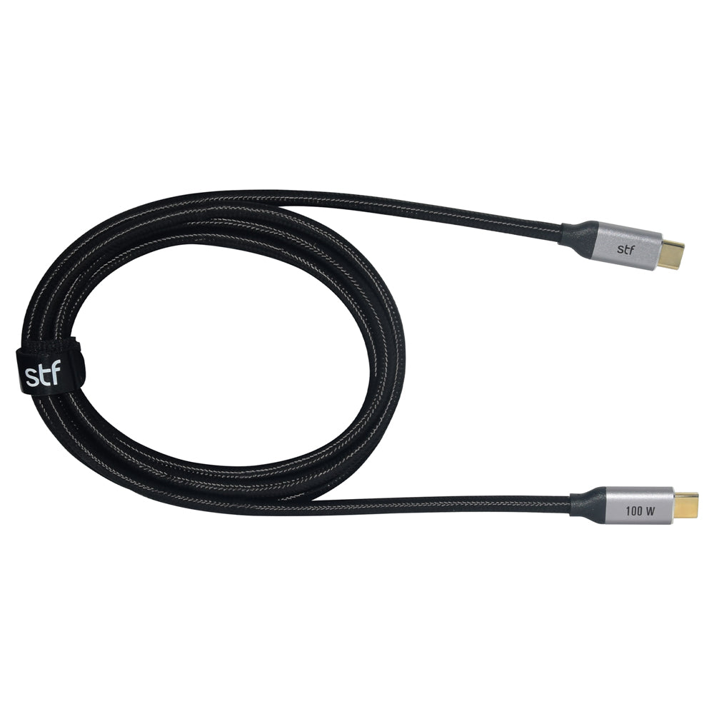Cable USB C a C STF 100W 4K UHD 1.8m Super Carga Ultra Rápida y Video