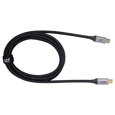 Cable USB C a C STF 100W 4K UHD 1.8m Super Carga Ultra Rápida y Video