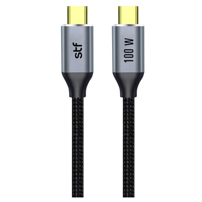 Cable USB C a C STF 100W 4K UHD 1.8m Super Carga Ultra Rápida y Video