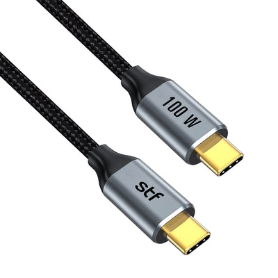 Cable USB C a C STF 100W 4K UHD 1.8m Super Carga Ultra Rápida y Video