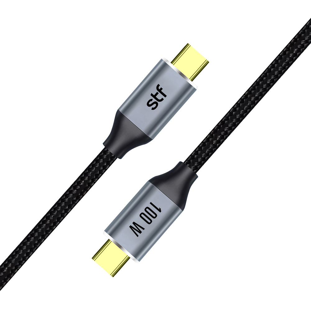 Cable USB C a C STF 100W 4K UHD 1.8m Super Carga Ultra Rápida y Video